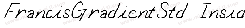 FrancisGradientStd Inside字体转换